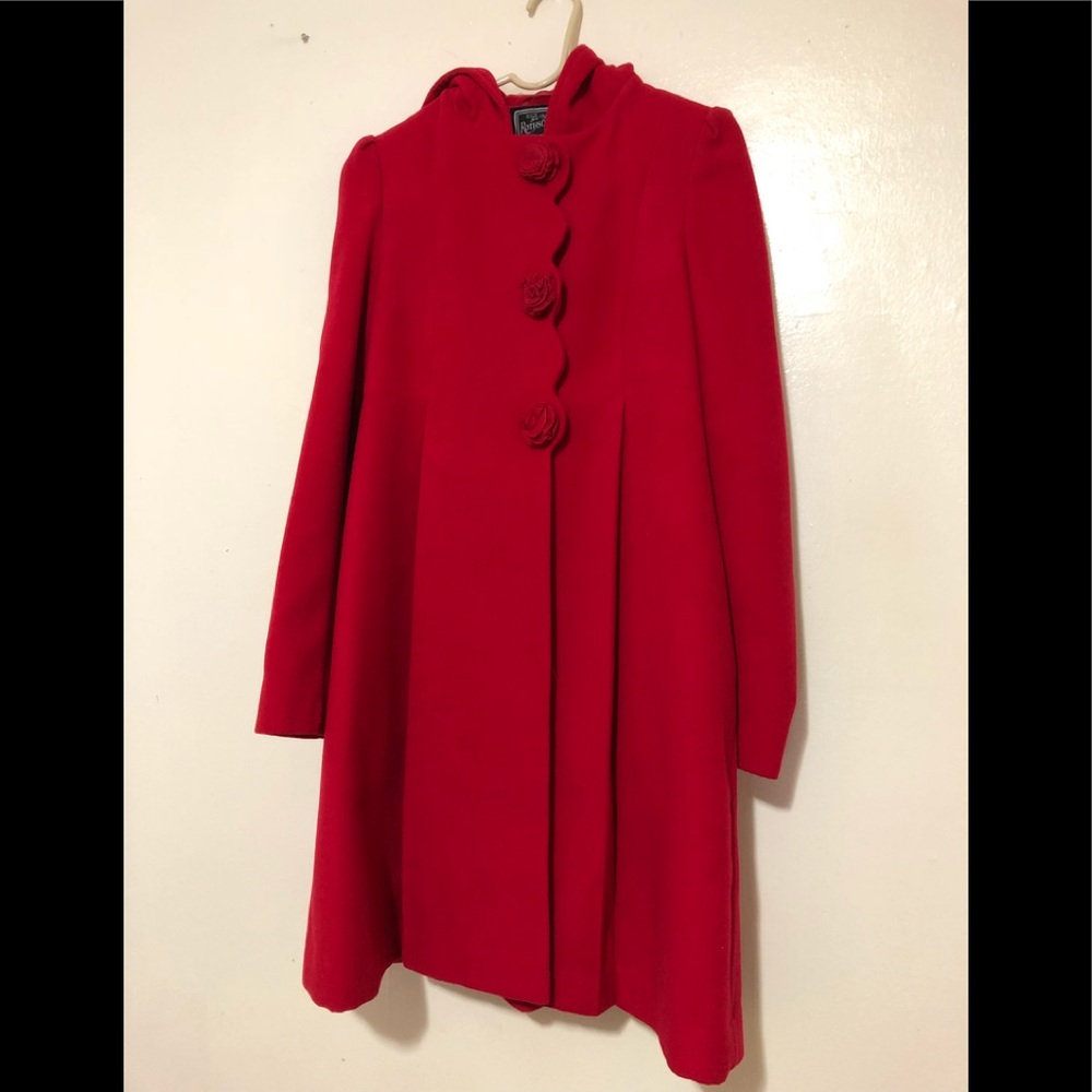 ROTHSCHILD SIZE 16 (XL) JUNIOR RED COAT PRETTY